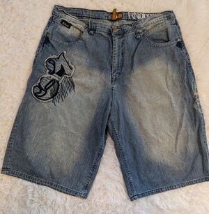 Vintage Akademiks, Hip Hop/Skateboard Men's Denim Shorts Size 38